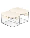 Sorbus 2-pack 31.75oz Stackable Food Storage Containers In Neutral