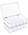 Sorbus 2-pack Cable Organizer Storage Boxes With Lid In Multi