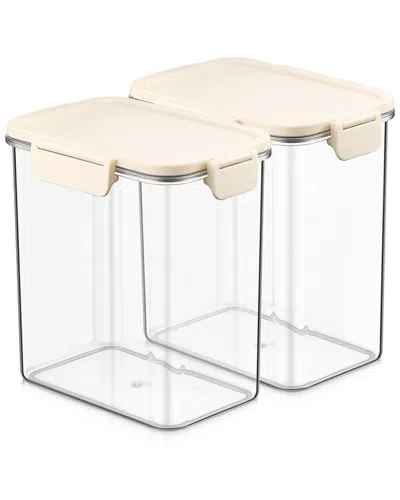 Sorbus 2-pack Stackable Food Storage Containers In Transparent