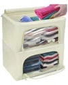 Sorbus 2pc Storage Box With Window In White
