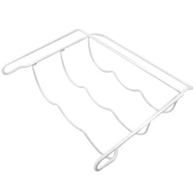 Sorbus 3 Bottle Refrigerator Wine Bottle Rack In White