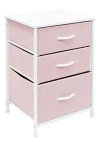 Sorbus 3 Drawer End Table In Pink