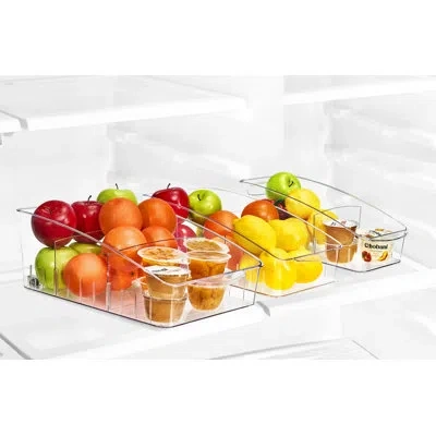 Sorbus 3 Sizes Fridge Organizer On Wheels In Clear