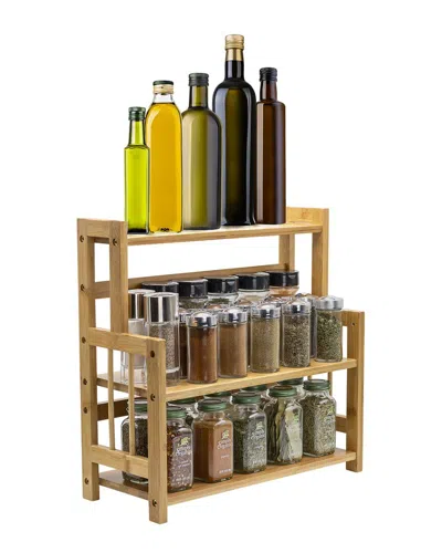 Sorbus 3 Tier Bamboo Countertop Storage Organizer In Multi