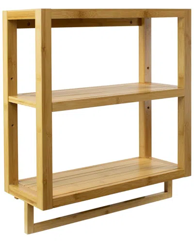 SORBUS SORBUS 3-TIER BAMBOO SHELVES & TOWEL RACK