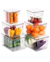 Sorbus 3pc Clear Bin Set With Lids