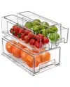 Sorbus 3pc Fridge Drawers (1 Medium, 2 Small)