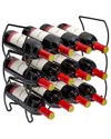 Sorbus 3-tier 12 Bottle Stackable Wine Rack In Multi