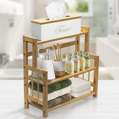Sorbus 3-tier Bamboo Kitchen Countertop Organizer In Natural