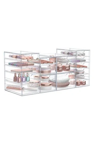Sorbus 4-pack 18-drawer Storage Organizers In Transparent