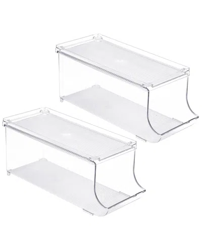 Sorbus 4 Pack Can Organizer Dispenser In Transparent