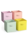 Sorbus 4-pack Collapsible Storage Cubes In Pastel Colors