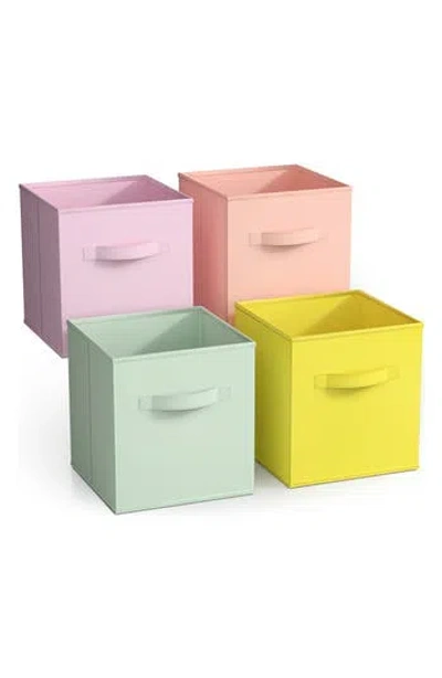 Sorbus 4-pack Collapsible Storage Cubes In Pastel Colors