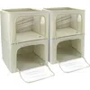 Sorbus 4-pack Foldable Storage Boxes In Beige