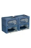 Sorbus 4-pack Foldable Storage Boxes In Blue
