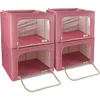 Sorbus 4-pack Jumbo Foldable Storage Boxes In Pink