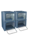 Sorbus 4-pack Jumbo Foldable Storage Boxes In Blue