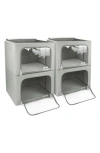 Sorbus Large Foldable Storage Box Organizer In Gray