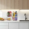 Sorbus 4 Pack Medium Clear Open Front Stackable Kitchen And Fridge Storage Bins In Clear