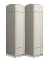 Sorbus 4 Panel Room Divider In Beige