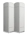 Sorbus 4 Panel Room Divider In White