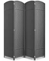 Sorbus 4 Panel Tall Foldable Panel Room Divider In Gray