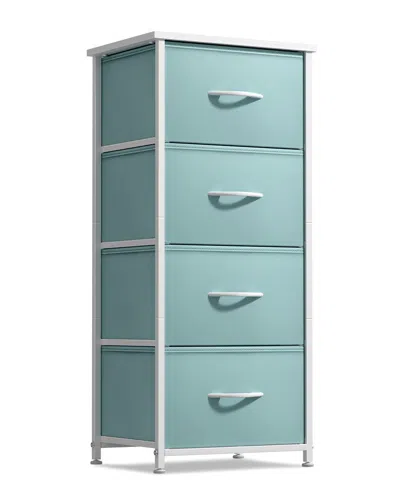 Sorbus 4-drawer Vertical Short Nightstand In Green