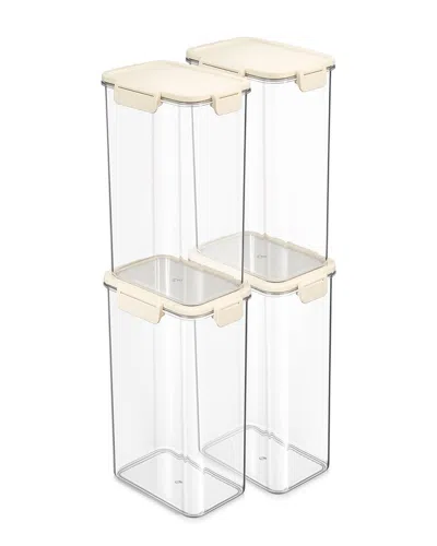 Sorbus 4-pack 105.82oz Stackable Food Storage Containers In Transparent
