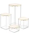 Sorbus 4-pack Stackable Food Storage Containers
