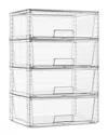 Sorbus 4-pack Xl Stackable Plastic Pull-out Drawer Organizer Bins In Multi
