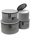 Sorbus 4pc Dinnerware Storage Set