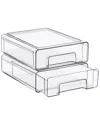 Sorbus 4pc Stackable Pull Out Storage Drawers In Transparent