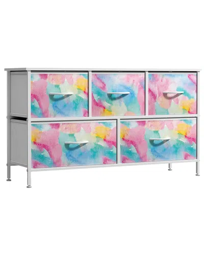 Sorbus 5 Drawer Dresser In Multi