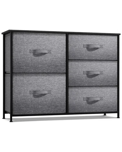 Sorbus 5-drawer Dresser Nightstand In Gray