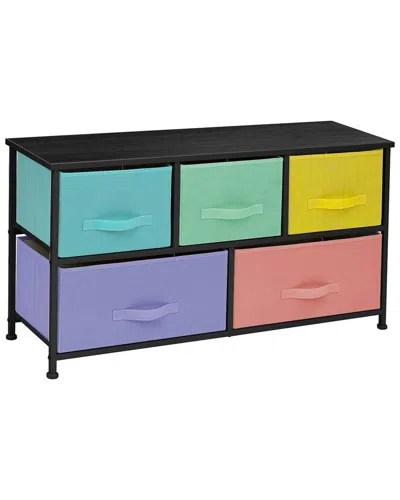 Sorbus 5 Drawer Storage Chest In Multi