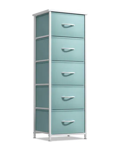 Sorbus 5-drawer Tower Nightstand In Blue