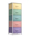 Sorbus 5-drawer Tower Nightstand In Multi