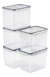 Sorbus 5-pack Airtight Storage Containers In Transparent