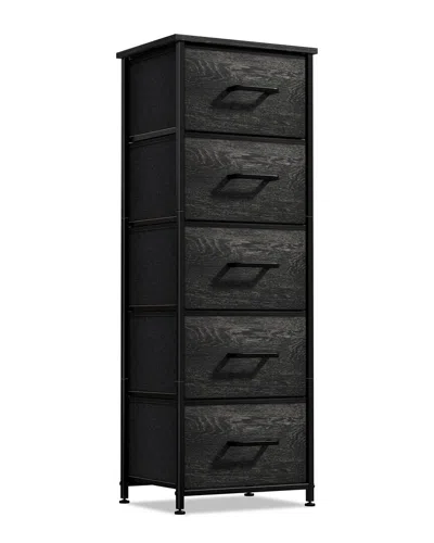 Sorbus 5-drawer Tower Nightstand In Black