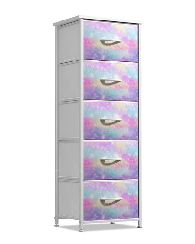 Sorbus 5-drawer Tower Nightstand In Multi