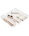 Sorbus 5pc Clear Drawer Organizer Set For Kitchen Storage In Gold