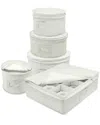 Sorbus 5pc Dinnerware Storage In White