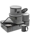 Sorbus 5pc Dinnerware Storage Set In Silver