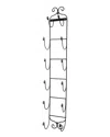 Sorbus 6 Bottle Wall Mount Wine Rack