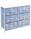 Sorbus 6 Drawer Storage Cube Dresser Tie Dye Print