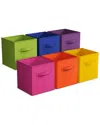 Sorbus 6 Pack 11in Foldable Storage Cubes