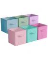 Sorbus 6 Pack 11in Foldable Storage Cubes