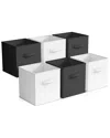 Sorbus 6 Pack 11in Foldable Storage Cubes In Black
