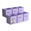 Sorbus 6 Pack 13" Foldable Cubes With Handles Storage Cube In Purple