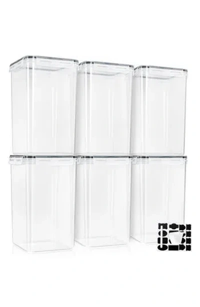 Sorbus 6-pack Airtight Food Storage Containers In Transparent